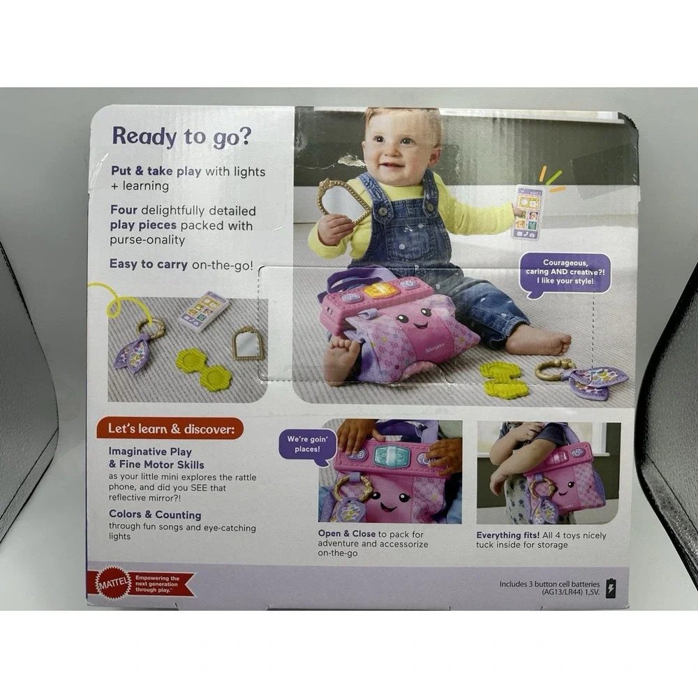 Rare Fisher-Price Laugh & Learn‎ Pretty Learning Purse Ages 6-36 Months *NIB NEW